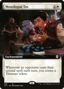 Monologue Tax (Extended Art) (C21-346)  - Commander 2021: (Extended Art)