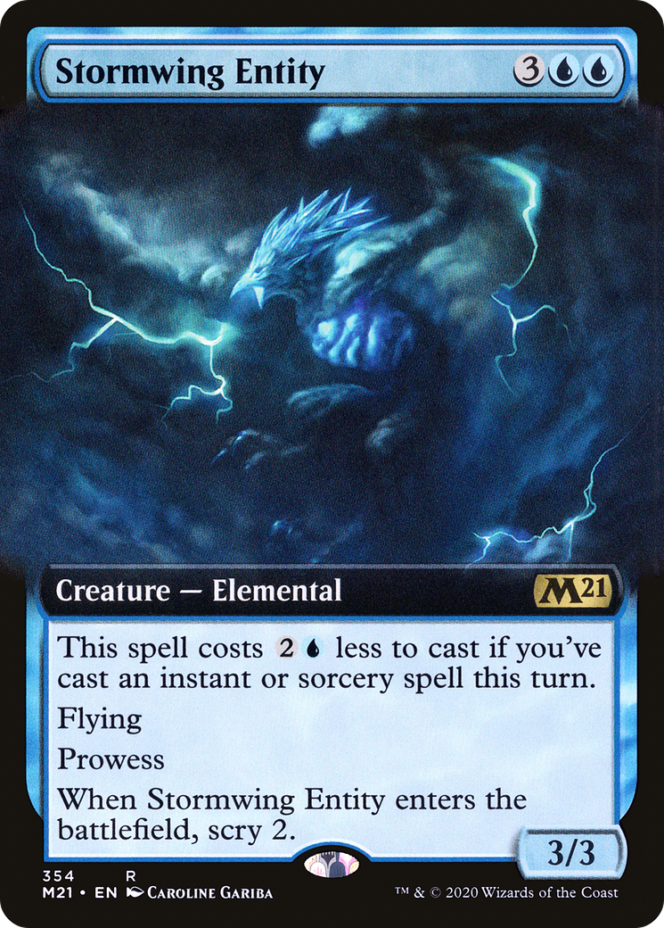 Stormwing Entity (Extended Art) (M21-354)  Foil - Core Set 2021: (Extended Art)