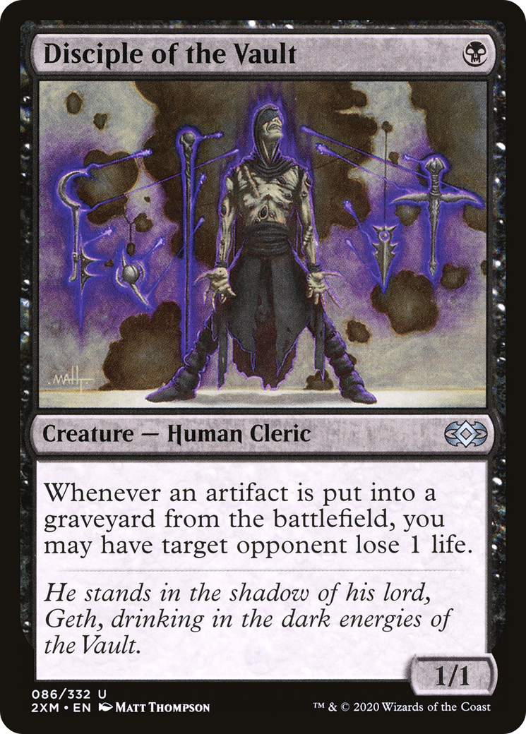 Disciple of the Vault (2XM-086)  Foil - Double Masters