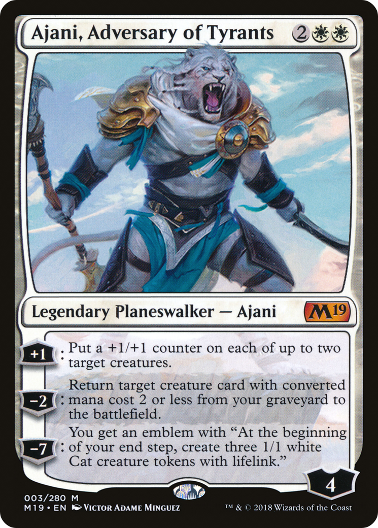 Ajani, Adversary of Tyrants (M19-003)  Foil - Core Set 2019