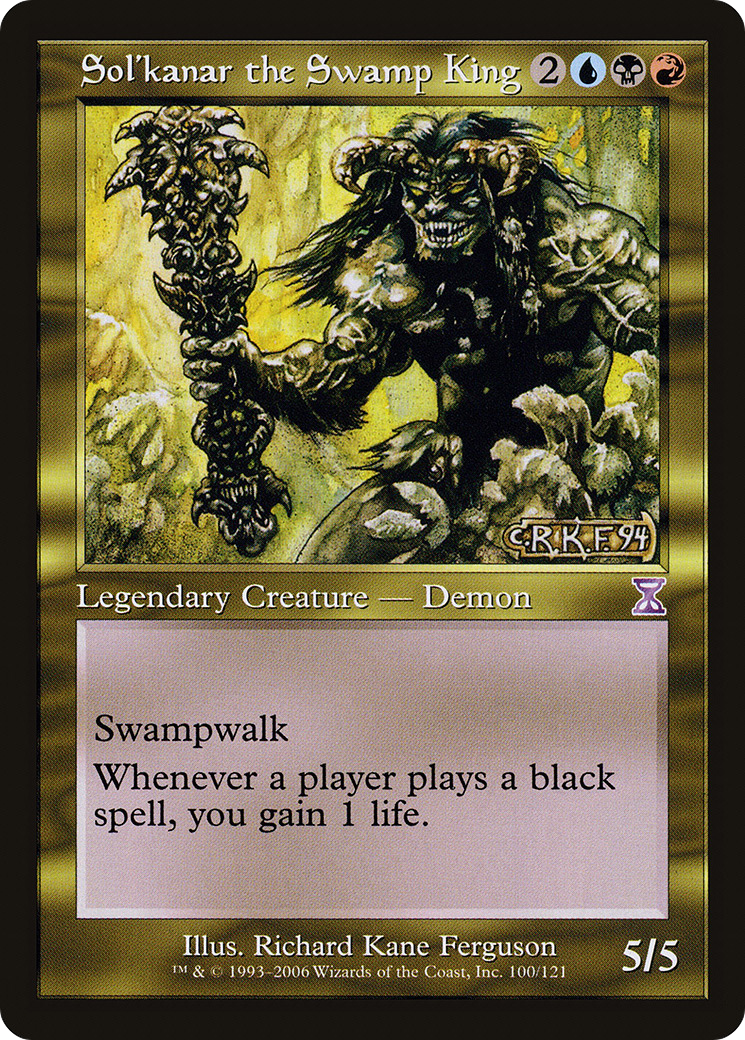 Sol'kanar the Swamp King (TSB-100)  - Time Spiral Timeshifted