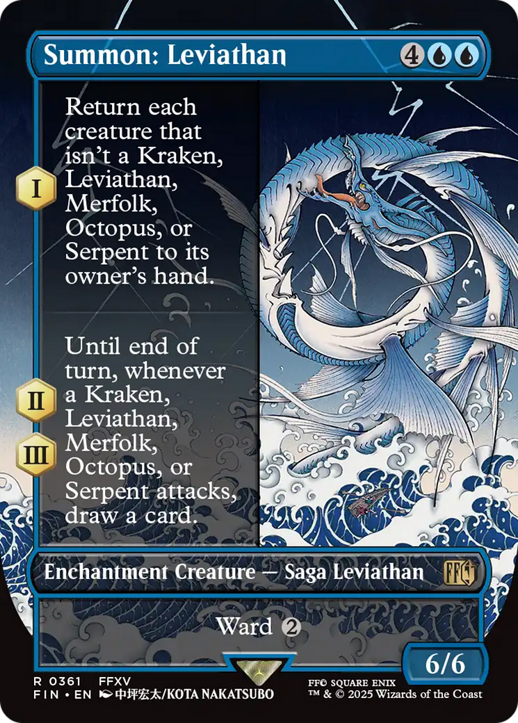 Summon: Leviathan (Borderless) (FIN-361)  - FINAL FANTASY: (enchantment)
