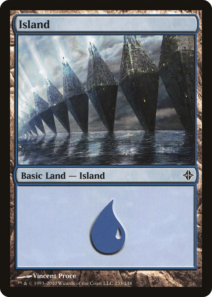 Island (233) (ROE-233) - Rise of the Eldrazi Foil