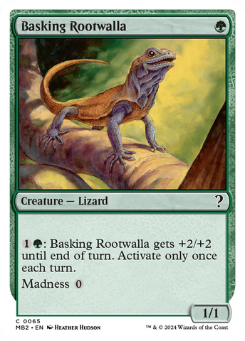 Basking Rootwalla (White Border) (MB2-065)  - Mystery Booster 2