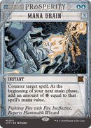 Mana Drain (OTP-011)  Foil - Breaking News: (Showcase) (Borderless)