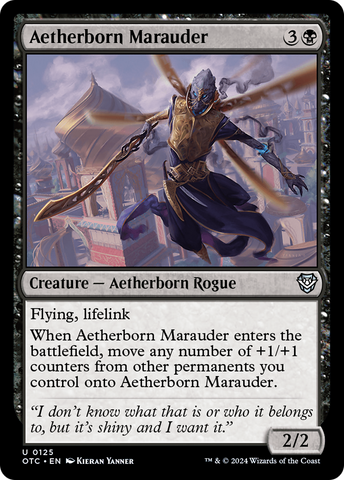 Aetherborn Marauder (OTC-125)  - Outlaws of Thunder Junction Commander