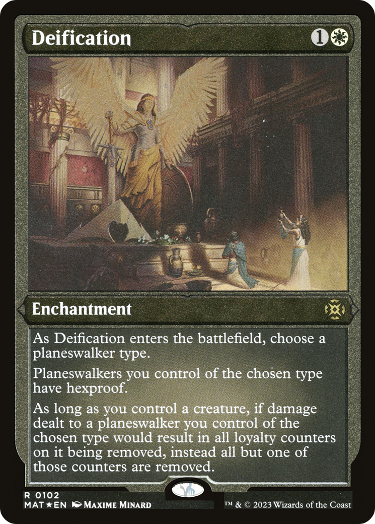 Deification (MAT-102)  Etched Foil - March of the Machine: The Aftermath