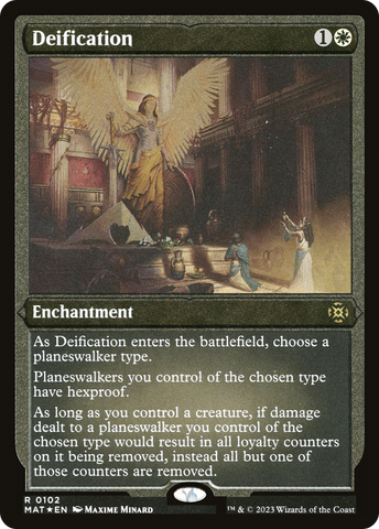 Deification (MAT-102)  Etched Foil - March of the Machine: The Aftermath