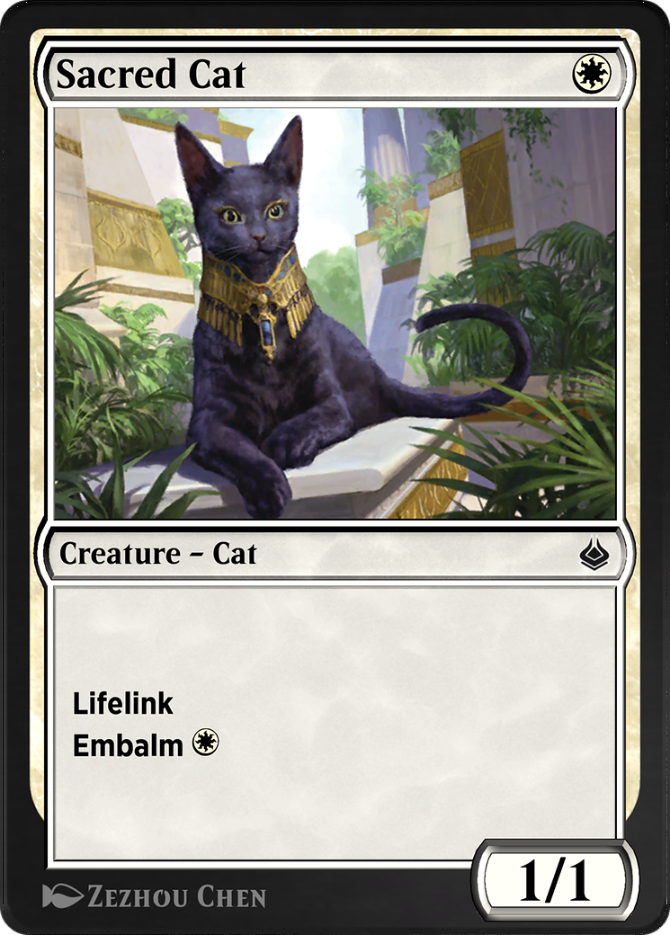 Sacred Cat (AKR-034)  - Amonkhet Remastered