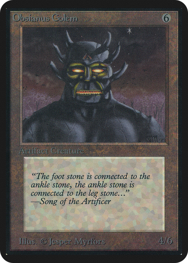 Obsianus Golem (LEA-)  - Limited Edition Alpha