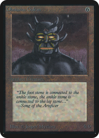 Obsianus Golem (LEA-)  - Limited Edition Alpha