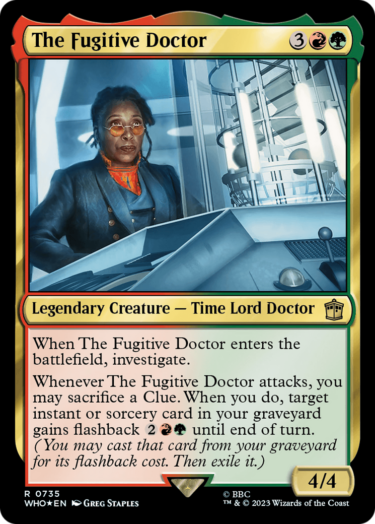 The Fugitive Doctor (Surge Foil) (WHO-735)  Foil - Doctor Who
