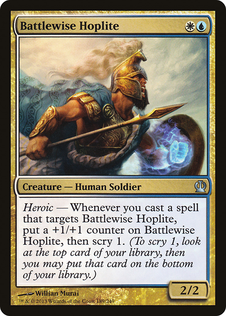 Battlewise Hoplite (THS-189)  Foil - Theros