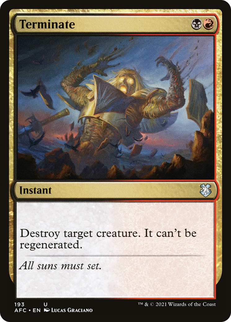 Terminate (AFC-193)  - Forgotten Realms Commander