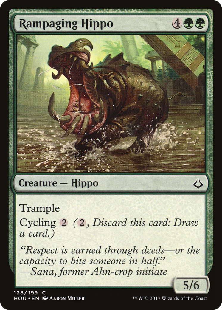Rampaging Hippo (HOU-128)  Foil - Hour of Devastation
