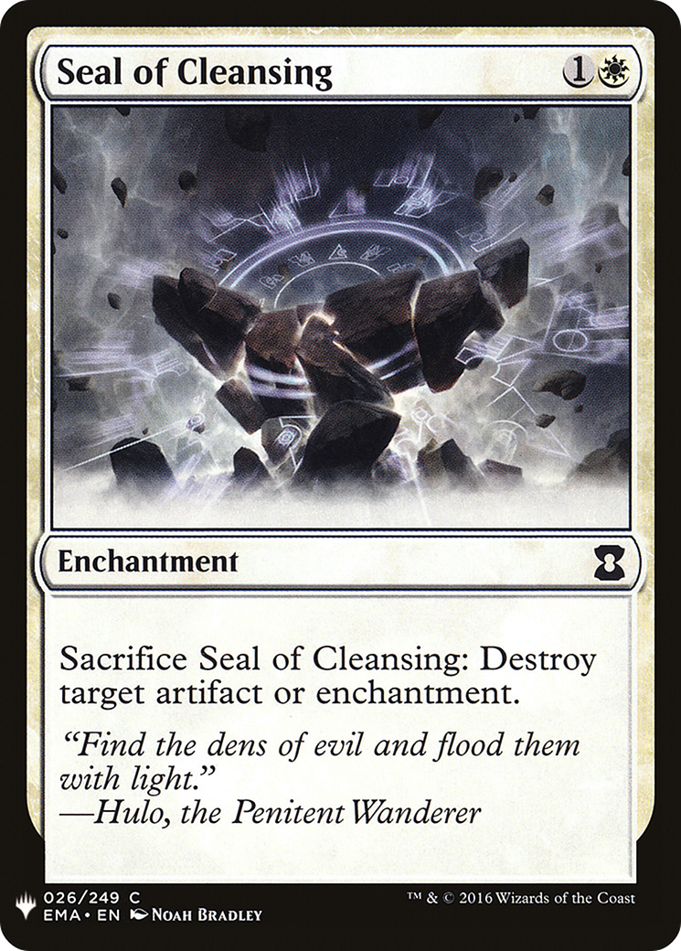 Seal of Cleansing (LIST-EMA-26)  - The List