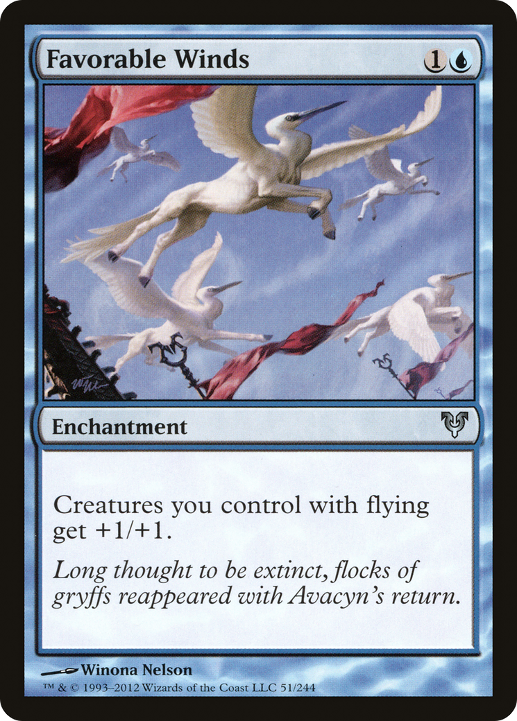 Favorable Winds (AVR-051)  Foil - Avacyn Restored