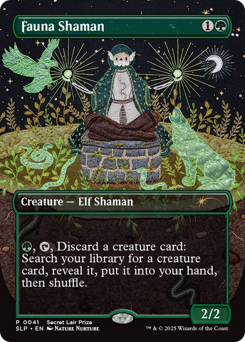 Fauna Shaman (SLP-041)  Foil - Secret Lair Showdown (Borderless)