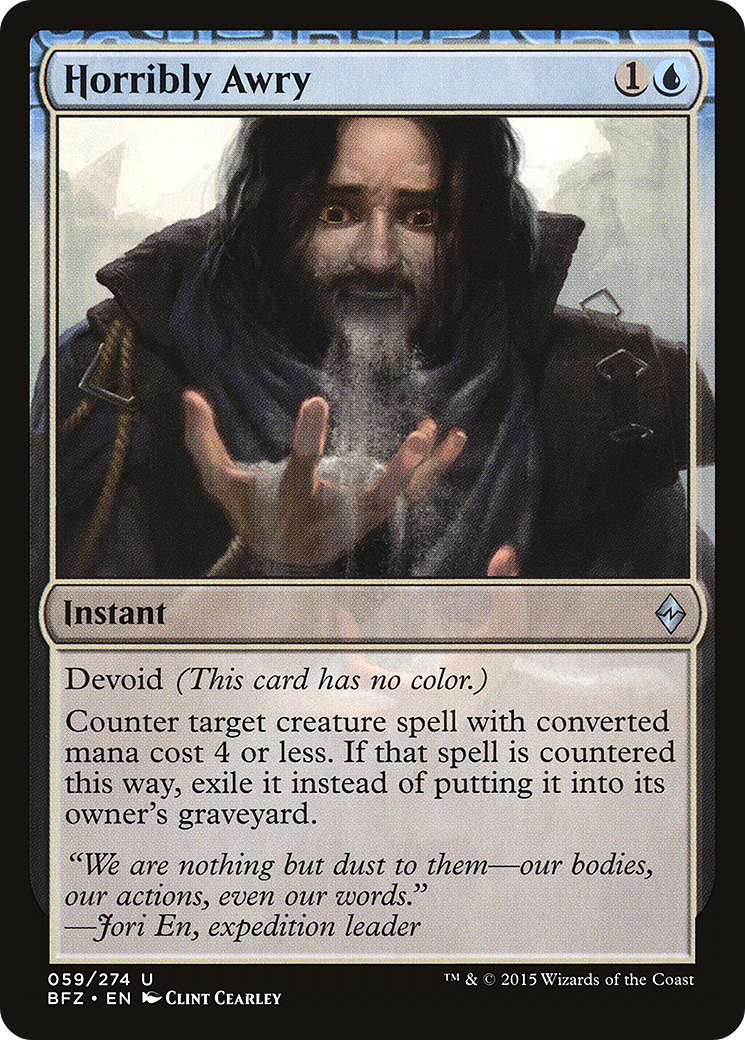 Horribly Awry (BFZ-059)  Foil - Battle for Zendikar