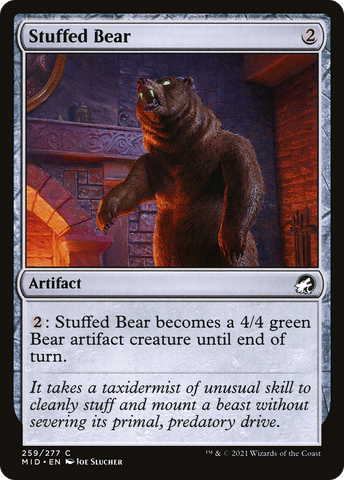 Stuffed Bear (MID-259)  Foil - Innistrad: Midnight Hunt