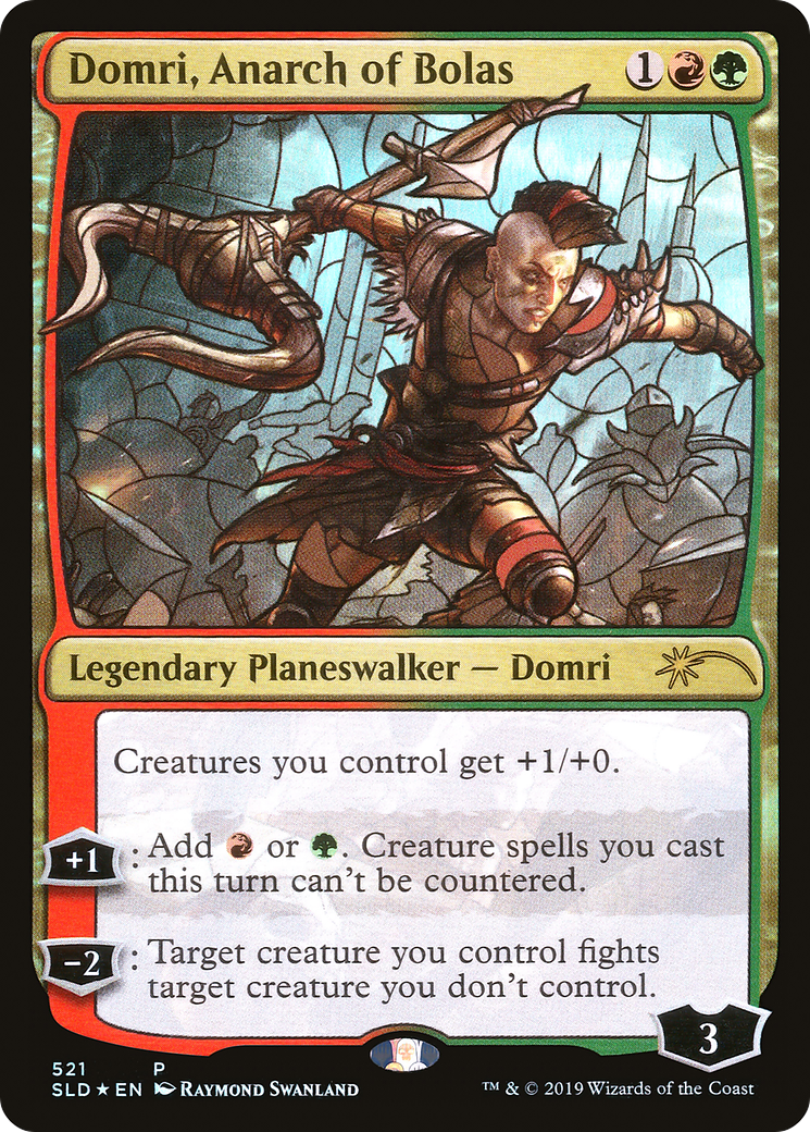 Domri, Anarch of Bolas (Stained Glass) (SLD-521)  Foil - Secret Lair Drop