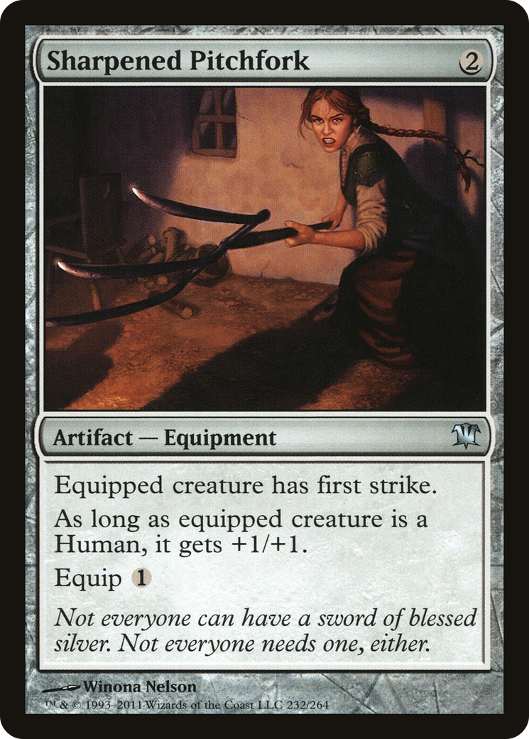 Sharpened Pitchfork (ISD-232)  Foil - Innistrad