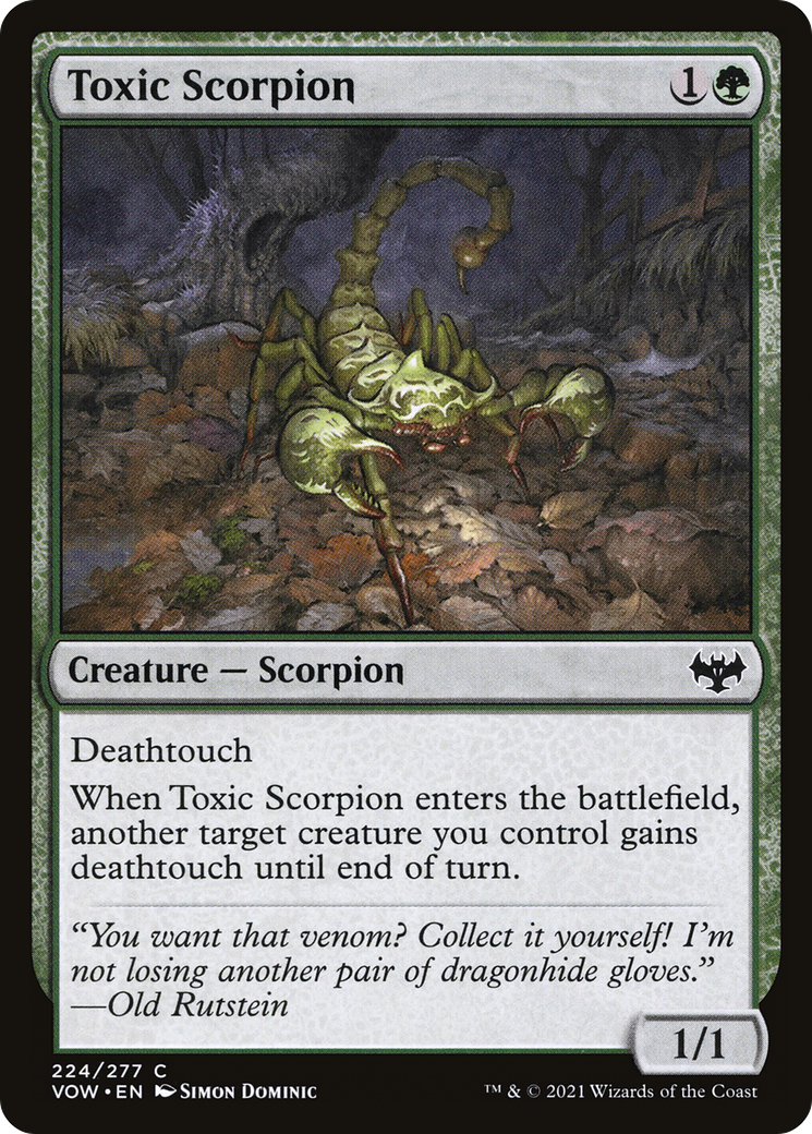 Toxic Scorpion (VOW-224)  - Innistrad: Crimson Vow