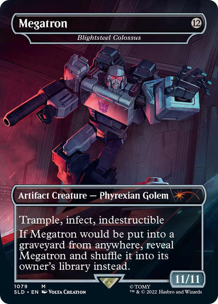 Megatron - Blightsteel Colossus (SLD-1079)  Foil - Secret Lair Drop (Borderless)