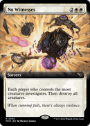 No Witnesses (Extended Art) (MKM-390)  Foil - Murders at Karlov Manor: (Extended Art)