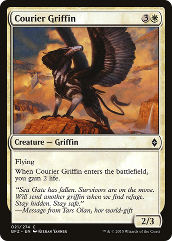 Courier Griffin (BFZ-021)  Foil - Battle for Zendikar