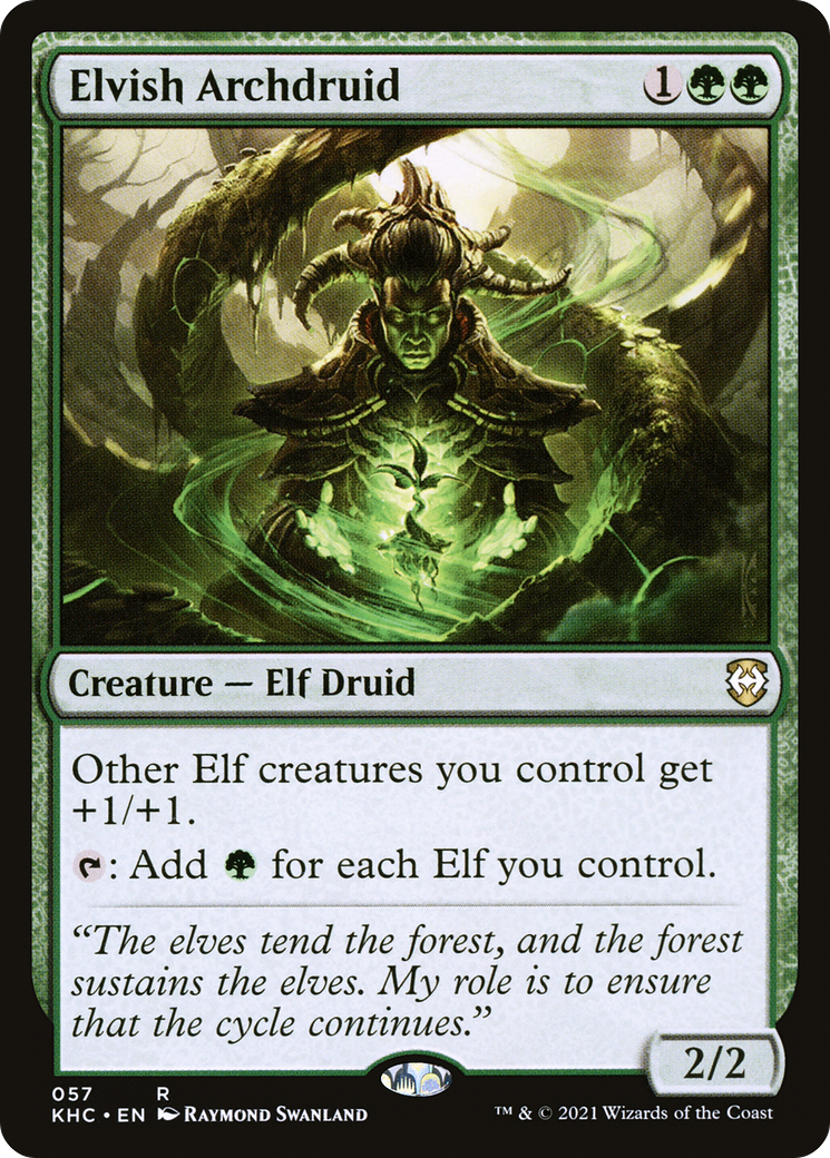 Elvish Archdruid (KHC-057)  - Kaldheim Commander