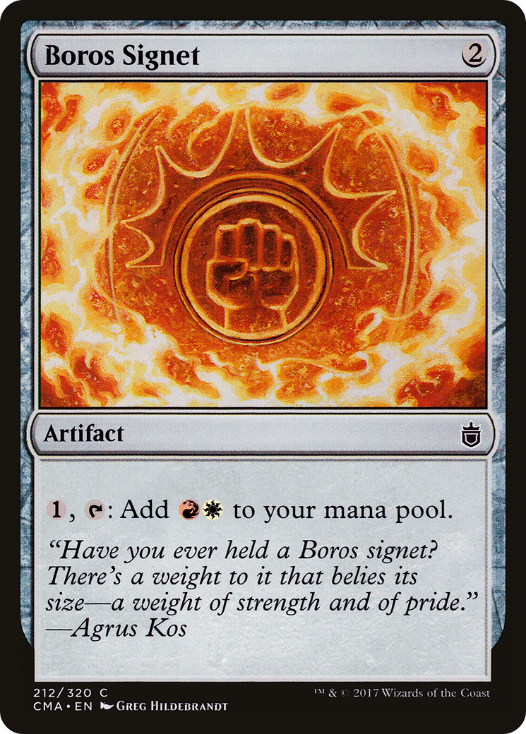 Boros Signet (CMA-212)  - Commander Anthology