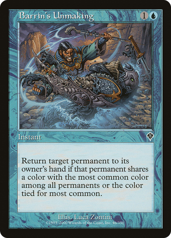 Barrin's Unmaking (INV-046) - Invasion Foil