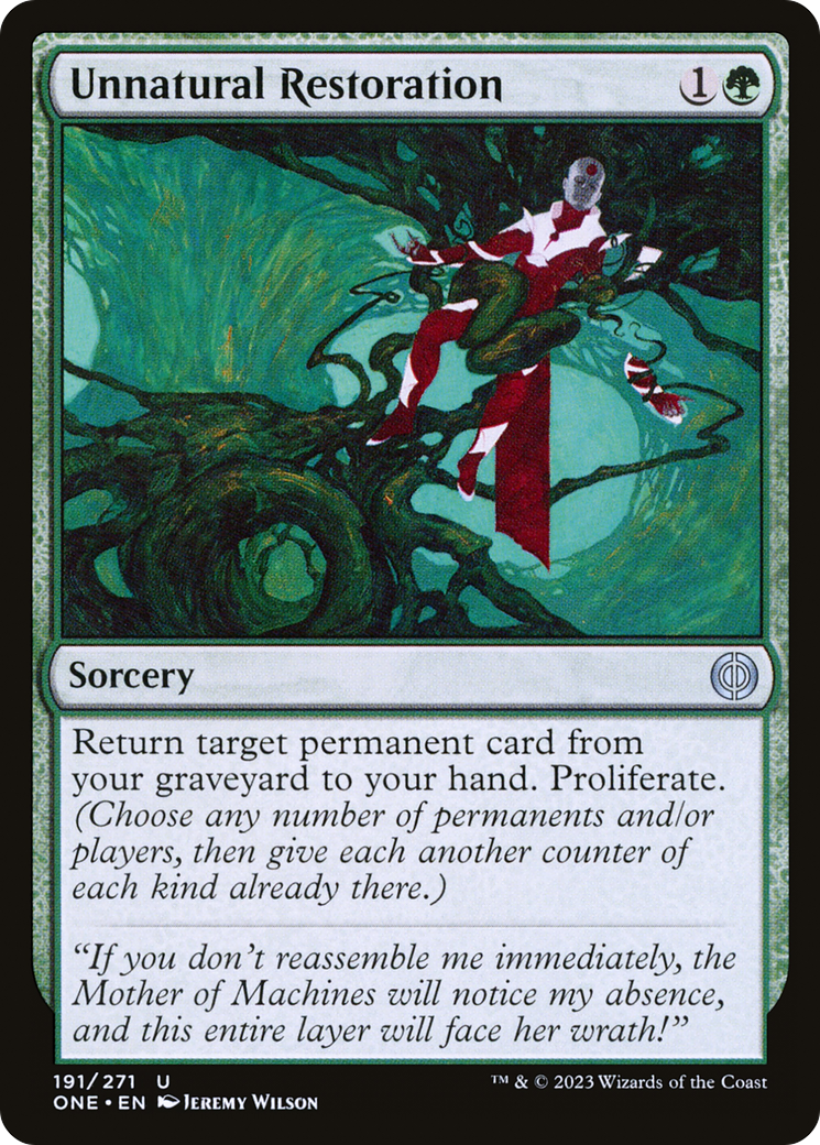 Unnatural Restoration (ONE-191)  Foil - Phyrexia: All Will Be One