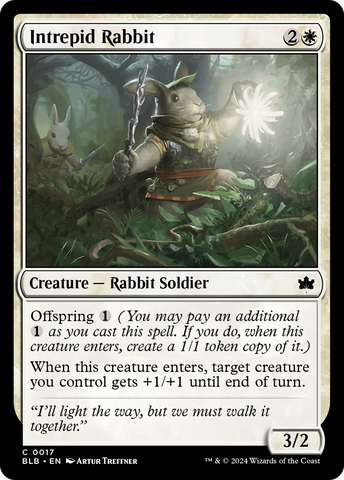 Intrepid Rabbit (BLB-017)  - Bloomburrow