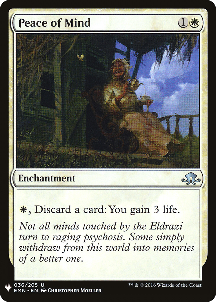 Peace of Mind (LIST-EMN-36)  - The List