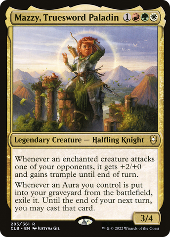 Mazzy, Truesword Paladin (CLB-283)  Foil - Commander Legends: Battle for Baldur's Gate