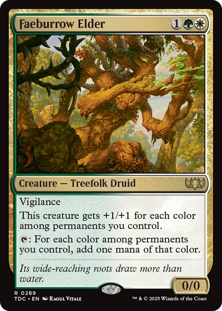 Faeburrow Elder (TDC-289) - Commander: Tarkir: Dragonstorm