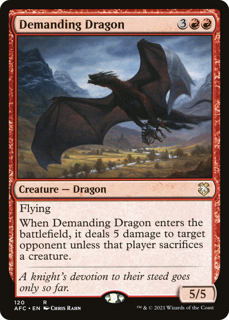 Demanding Dragon (AFC-120) - Adventures in the Forgotten Realms Commander