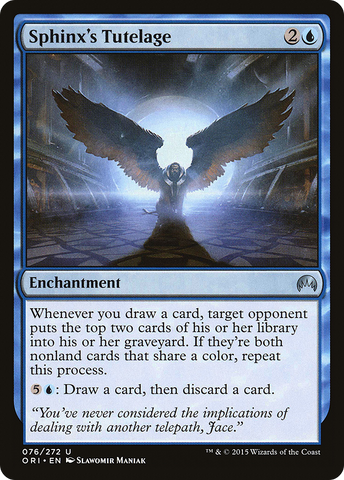 Sphinx's Tutelage (ORI-076)  Foil - Magic Origins