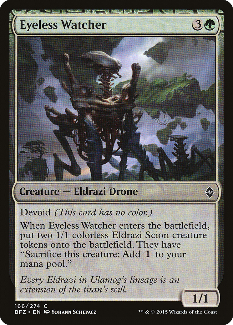 Eyeless Watcher (BFZ-166)  - Battle for Zendikar