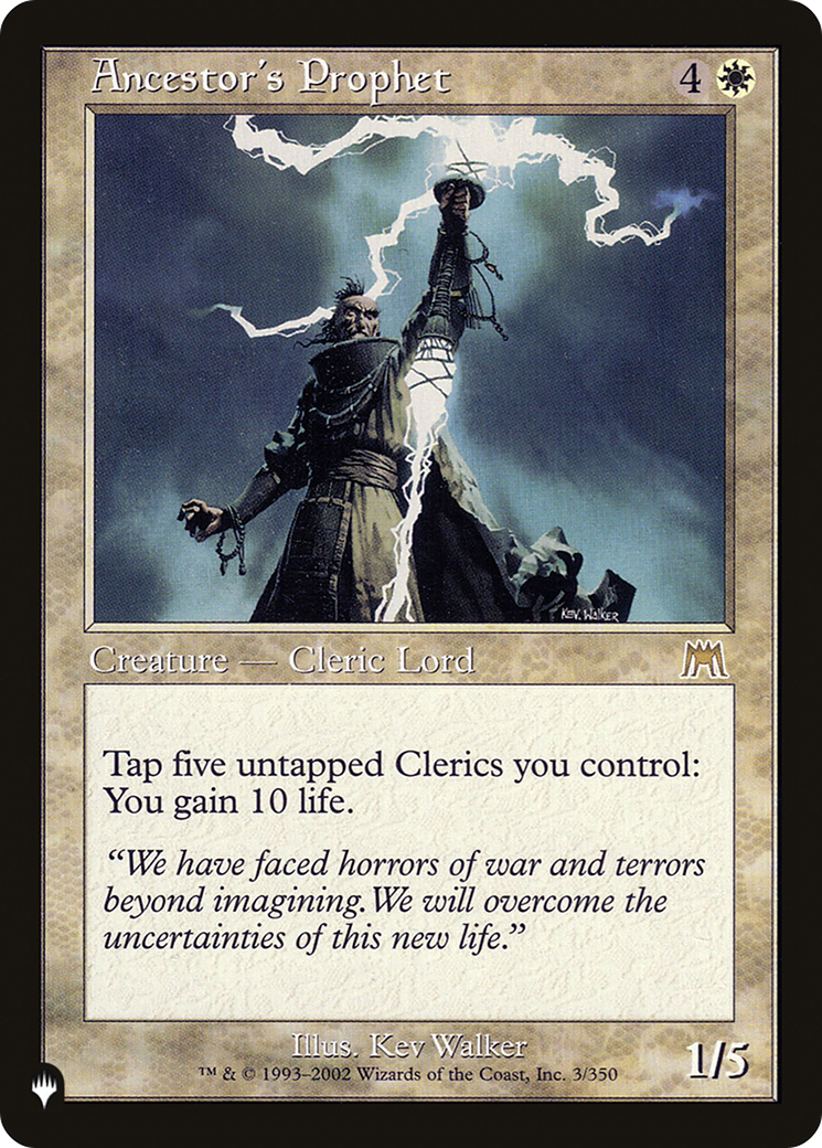 Ancestor's Prophet (LIST-ONS-3)  - The List
