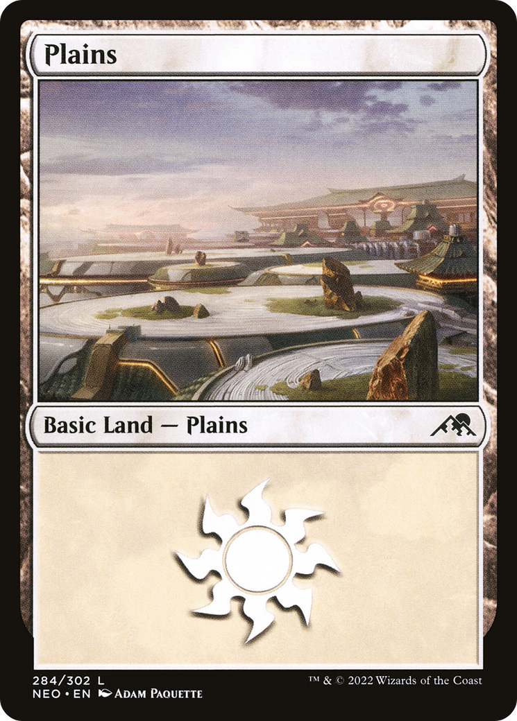 Plains (284) (NEO-284)  - Kamigawa: Neon Dynasty