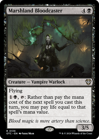 Marshland Bloodcaster (OTC-139)  - Outlaws of Thunder Junction Commander