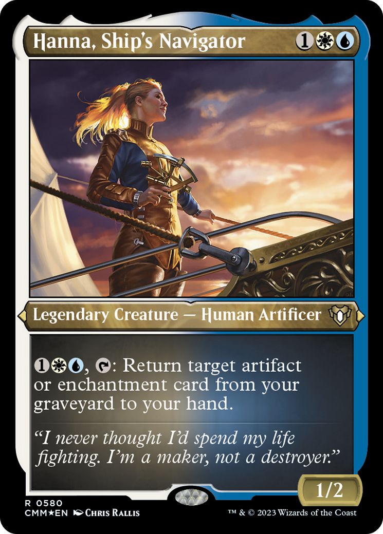 Hanna, Ship's Navigator (CMM-580)  Etched Foil - Commander Masters