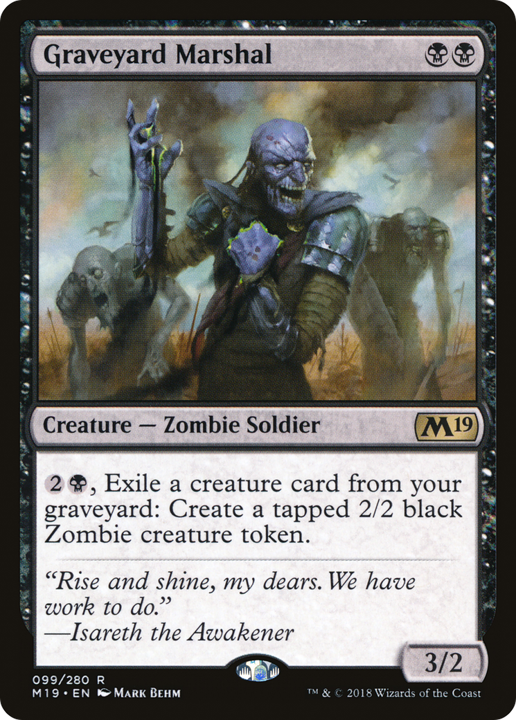 Graveyard Marshal (M19-099)  Foil - Core Set 2019