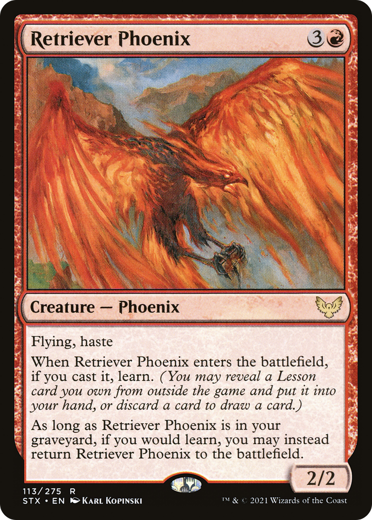 Retriever Phoenix (STX-113)  Foil - Strixhaven: School of Mages