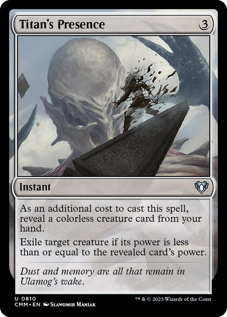 Titan's Presence (CMM-810)  - Commander Masters