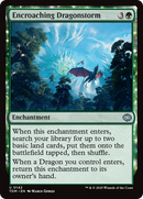Encroaching Dragonstorm (TDM-142)  Foil - Tarkir: Dragonstorm: (enchantment)