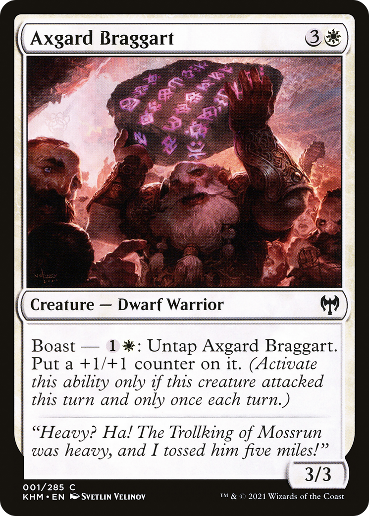 Axgard Braggart (KHM-001)  Foil - Kaldheim